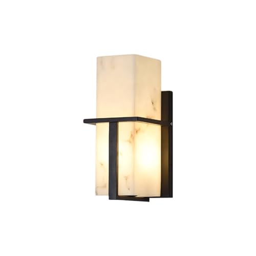 Luminaire mural LED 12W colonne effet marbre éclairage chaud intérieur