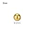 uxcell 300 Pcs Precision Solid Brass Bearing Balls 2mm Industrial Brass Ball Spheres for Machinery, Automotive, and DIY (H62 Brass)