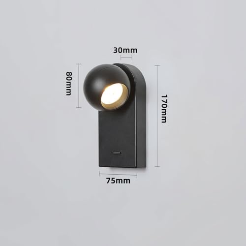 Aplique de pared interior con foco giratorio LED de 4000K para dormitorio y pasillos 8