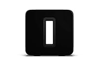 Sonos Sub, schwarz – Leistungsstarker WLAN Subwoofer für dynamische & tiefe Bässe für alle Sonos Speaker – Eleganter Multiroom Subwoofer für erstklassigen Sound (Gen.3)