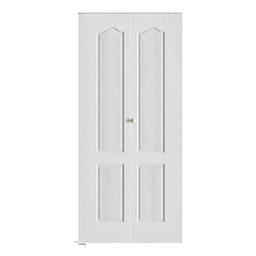 SMARTSTANDARD 24"x80" Bifold Door, 2-Panel Hollow Core Folding Closet Doors with Hardware Kit, White Primed Paintable Pre-Assembled Interior Slab Door for Bedroom, Pantry, Laundry by SMARTSTANDARD - Image 8