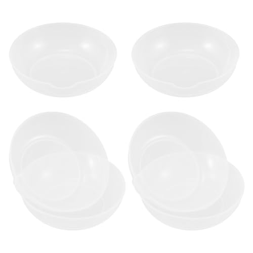 NOLITOY Juego de 6 Piezas de Bandejas para Báscula Digital de Cocina Plato de Pesaje de Plástico Marcas de Capacidad Resistente a Químicos Accesorio Compatible para Balanza