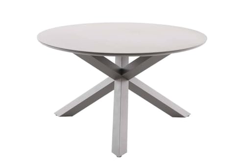 Hespéride - Table de Jardin 6 Places oryon d130cm café