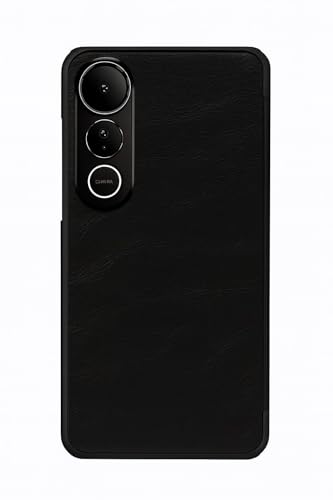 Image of WHITBULL PU Leather Magnetic Premium Flip Cover with 2 Card Slot for vivo V70 FE 5G - Black