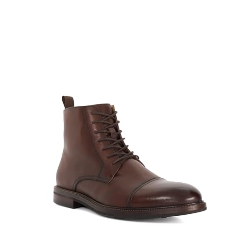 Dune London Mens MATIAS Toe Cap Detail Ankle Boot Size UK 8 Lace Up Boots