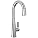 Delta Faucet Monrovia Bar Faucet Brushed Nickel, Bar Sink Faucet Single Hole, Wet Bar Faucets with Pull Down Sprayer, Prep Sink Faucet, Faucet for Bar Sink, Lumicoat Arctic Stainless 9991-AR-PR-DST