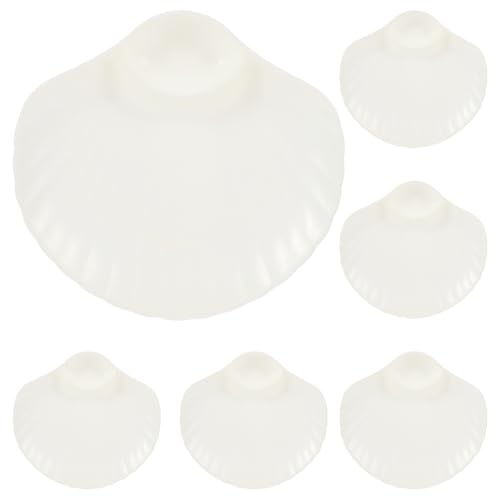 Set de 6 platos para salsa con forma de concha miniatura 1