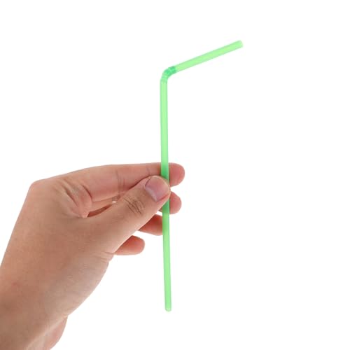 Pitillos flexibles de plástico multicolor 21 cm miniatura 4