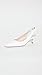 Stuart Weitzman Women's 50mm Estela Slingbacks, White, 11 Medium US