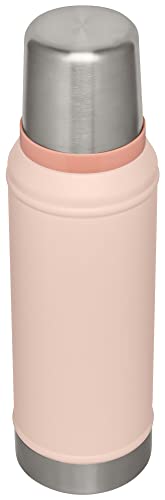 Stanley Classic Legendary Vacuum Bottle 1.0 qt | Wide Mouth with Leakproof Cup Lid | Keep Drinks Hot or Cold | Packable for Travel | Insulated Stainless Steel Thermal Bottle | BPA-Free | Limestone