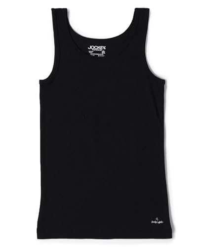Image of Jockey SG02 Girls Super Combed Cotton Rib Solid Inner Tank Top