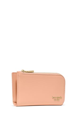 Image of kate spade new york Devin I Love You Script Embossed Leather Small Slim Bifold Wallet