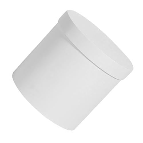 Boîte Ronde en Papier Blanc pour Bouquet : Centre de Table pour Mariage