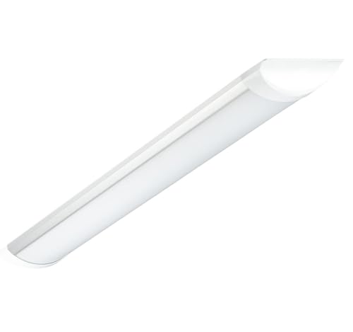 Popp® Pantalla LED 36W Luz blanca fría 6000K 2880 Lm batten light regleta libre halógeno tubo integrado