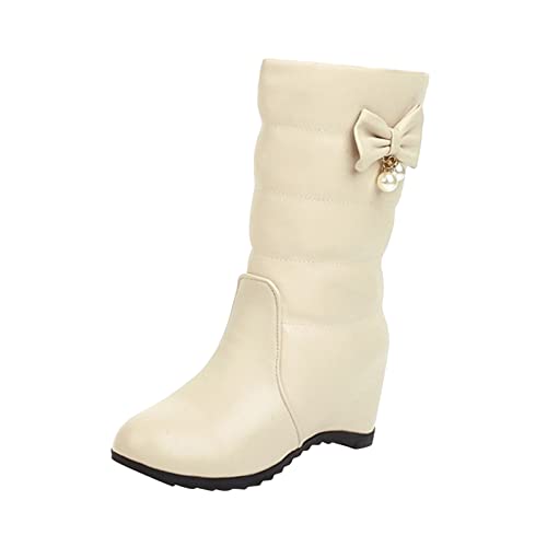 Bottes compensées femme intérieur velours parfaites pour la ville