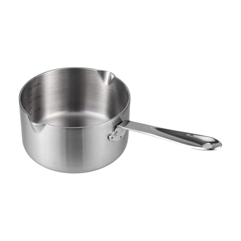 IMEEA 12cm Milk Warmer Pot with Dual Spouts Cover