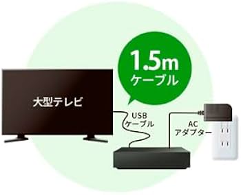 I-O DATA AVHD-US8 外付けHDD AVHD-US8/U 外付けHDD USB-A接続 テレビ録画用(Windows11対応