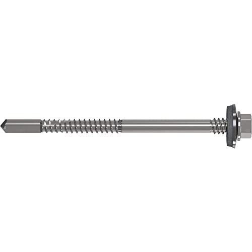 REFABO 61641/6 5.5X 76 RP-K12-P Plus Sandwich-Bohrschraube Dichtscheibe 19mm Bi-Metall A2, Edelstahl