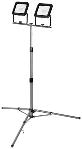 Ledvance Lampada Da Lavoro Portatile Applicazioni Esterne, Worklight Value Con Treppiede Pieghevole E 2 Faretti Da 30 W, Bianco Luce Diurna (6500 K), 
