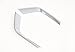 Car rearview mirror, rear fog lamp, front fog trim strip For Explorer 2020-2021-2022 (2 Front fog lamp eyebrows Silver)