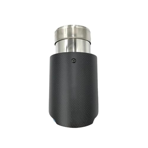 Embout silencieux d'échappement universel voiture 60mm en carbone et inox bleu