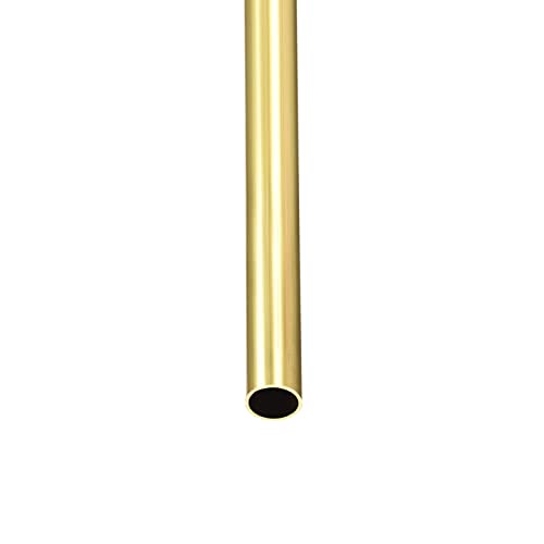 DTGN 9.5mm x 0.5mm x 300mm(ODxWall TxL) Brass Tube - 1Pack - Good for Machinery Equipment DIY Decorative Frame - Round Metal Tubing