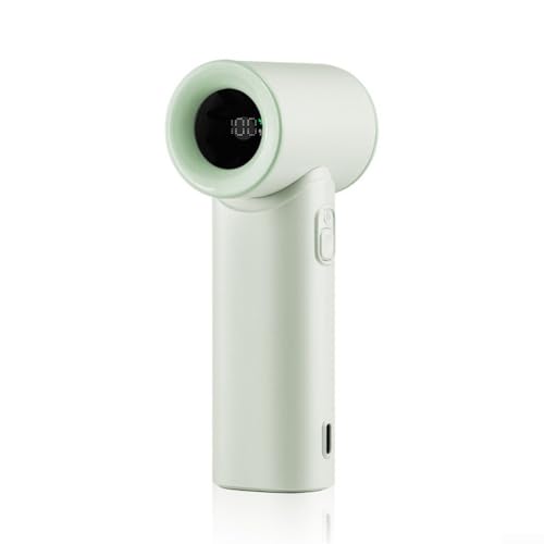 ZAMETTER Ventilador turbo portátil de alta velocidad Ventilador de turbina con pantalla digital (verde)