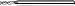KYOCERA 1710-0781L625 Series 1710 Standard Length Square End Mill, Carbide, ALTIN, 30 Degree Angle, 3 Flute, 5/64" Cutting Diameter, 1/8" Shank Diameter, 0.625" Cutting Length, 2-1/2" Length