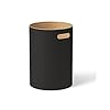 Modulor Papierkorb für Büro, Arbeitszimmer, Kinderzimmer, ø 28 cm, Volumen 25 L, schwarz