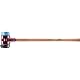 Simplex Vorschlaghammer, Gummikomposition, mit Standfuß / TPE-soft; mit Tempergussgehäuse und Hickorystiel | D=80 mm | 3012.281