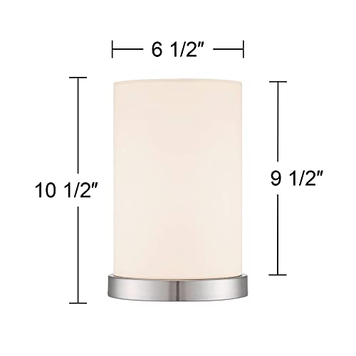 Lámpara de Mesa Blanca Cilíndrica 10.5" 360 Lighting miniatura 3