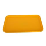 ARTSEWPLY Bandeja Cuadrada Reutilizable Grande para Servir Comida Snacks y Fruta Bandeja Multiusos para Catering Restaurantes y Exteriores Diseño Sencillo Amarillo Limón