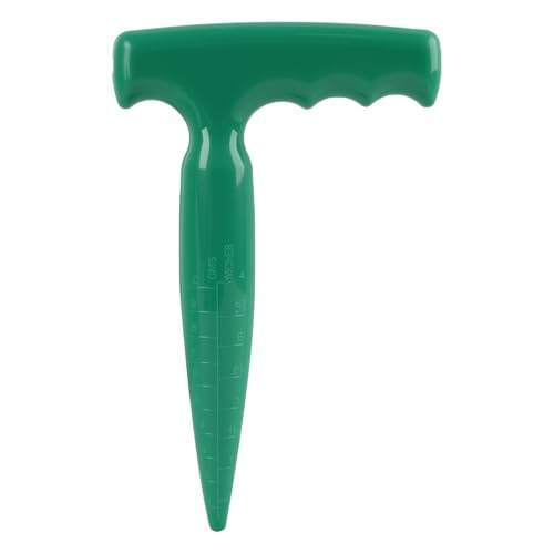 Bulb Planter Dibber Tool Plastic Construction with Measurement Scale Ergonomic Grip 17cm x 11cm Bulb Planter Tool for Precise Depth Planting Versatile Use in Gardening for Small Bulbs Succulents