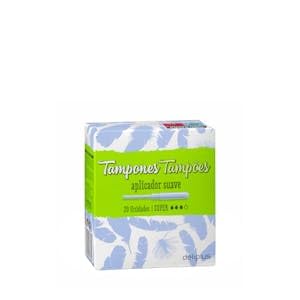 Tampones super con aplicador suave Caja 20 ud.