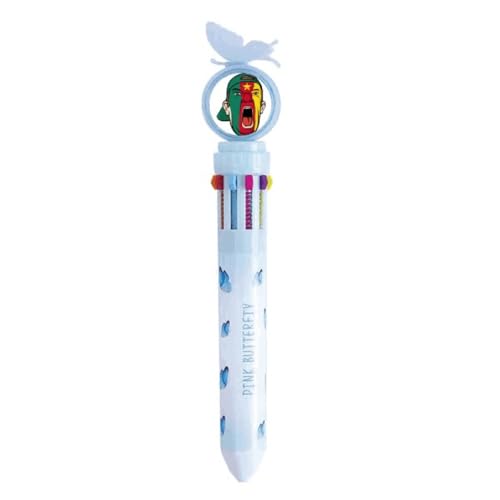 Stylo à bille rétractable drapeau du Cameroun multicolore pour l'écriture au quotidien