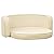 Keyur Pet Sofa, Dog Sofa Couch Dog Settee Dog Cat Bed Lounger Foldable Dog Sofa Cream 73x67x26 cm Plush Washable Cushion