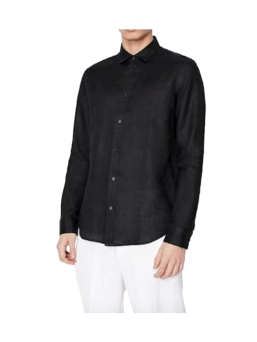 Chemise lin Armani Exchange homme manches longues boutonnière