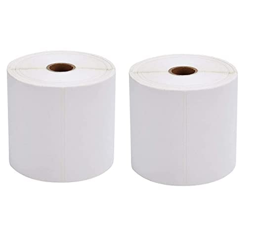 SWASH Direct Thermal Shipping 400 Labels Printer Sticker Roll (White, 3" x 5") Pack of 6