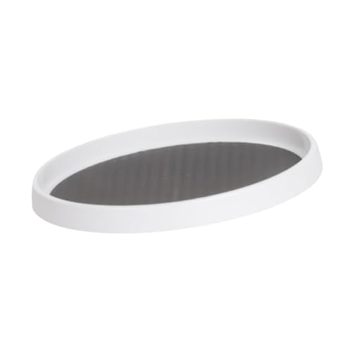 MotiveTech Bandeja Giratoria para Especias, Organizador Giratorio, Antideslizante, Ideal para Maquillaje, Estilo Rústico, Refrigerador, Tocador Y Cocina.