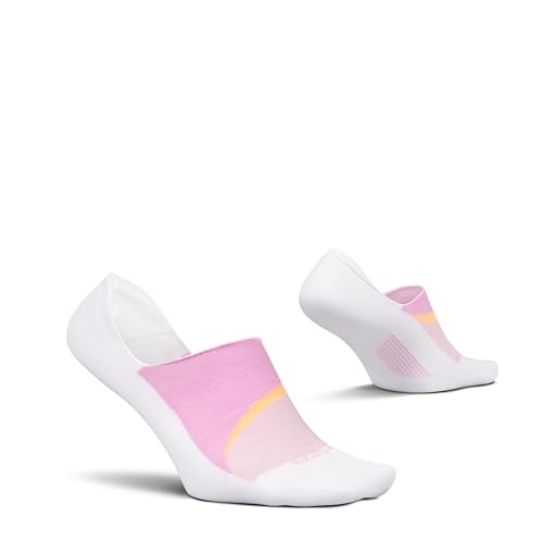 Image of Feetures Everyday Light Cushion Invisible Sock for Men - Anti-Slip Sock Liner with Targeted Compression - (1 Pair)
