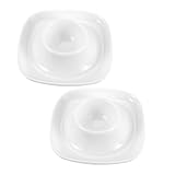 DECORNIJIA 2 piezas Soporte de Huevos de Creativa para Uso Doméstico Diario Diseño Simple y Práctico Fácil de Limpiar y Duradero para Desayuno y Brunch