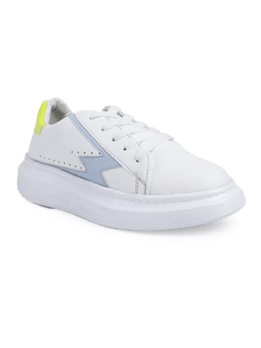 Image of Longwalk White Sneakers for Women & Girls | Trendy & Lightweight Casual Shoes