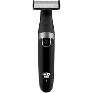 HAPPY NUTS The Ballber™ – Electric Body Hair Trimmer for Men – Mens Body Groomer Kit for Privates – No Nick Shaver & Hard to Reach Hair Trimmer (Ballber)