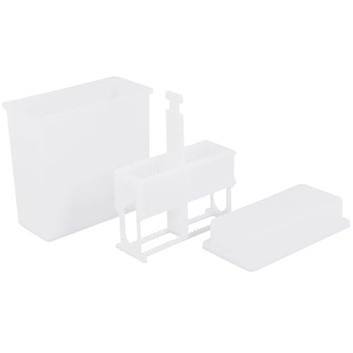 Cabilock Microscope Slides Staining Holder Set Dyeing Vat Stand for 24 Slides Lab Stain Jar Staining Rack