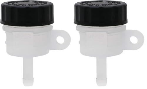 Image of Transparent Motorcycle Rear Brake Master Cylinder Tank Oil Cup Fluid Bottle Reservoir For Polaris Sportsman Scrambler Outlaw Replace 1930854 (Pack of 2)
