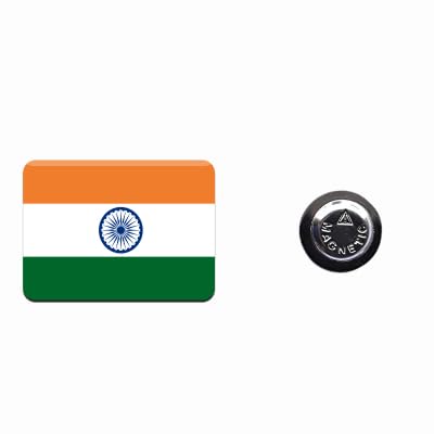 Gift Articlewala Indian Flag Lapel Pin with Magnet - Rectangle Shaped - Perfect for Independence Day, Republic Day, and Patriotic Events - 30 mm width x 22 m length (B0D95NY79V) Amazon Price History, Amazon Price Tracker