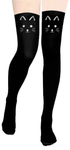 Meia 7/8 Gato gatinho geek Cosplay Pin Up anime