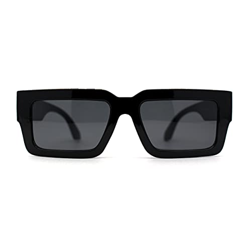 SA106 Lioness Emblem Thick Squared Horn Womens Sunglasses2