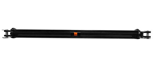 Image of WEN TR3048 2500 PSI Tie Rod Hydraulic Cylinder with 3 in. Bore and 48 in. Stroke , Black