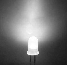 SOOTRA BRANDED Ultra Bright Diffused (Color In Color) LED (Light Emitting Diode) Pack of (5mm, WHITE, 100) - Image 2 thumbnail